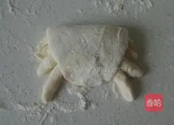 Crab Illustration of how to make steamed buns 5
