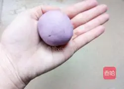 Illustration of how to make purple potato chocolate dumplings 9