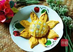 Sunflower Buns Illustration of how to do it 24