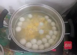Illustration of how to make sweet potato glutinous rice balls 4