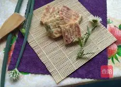 Illustration of how to make multi-grain pancakes with chopped green onion dough 9