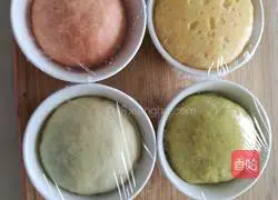 Illustration of how to make hydrangea steamed buns 3