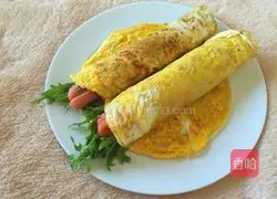 Illustration of how to make ham and egg burritos 8