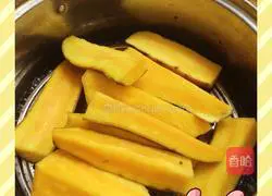 Illustration of how to make sweet potato cake 1