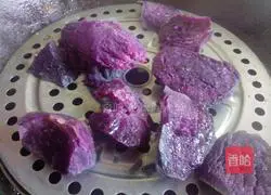 Milk-flavored multigrain purple potato cake recipe 2