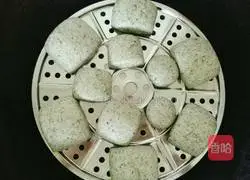 Illustration of how to make black sesame steamed buns 13