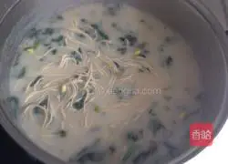 Illustration of making noodles with flour paste 14