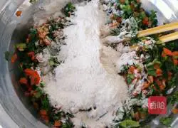 Illustration of how to make vegetable pancakes with electric pan 5