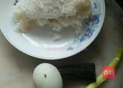 Illustration of how to make fried rice with dried carrot and egg 1