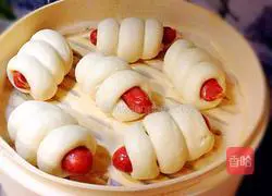 Illustration of one-time fermentation method for steamed buns and steamed buns 7