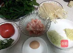 Illustration of how to make clear soup dumplings and tomato hot pot 1