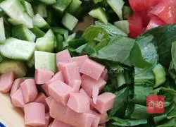 Illustration of how to make colorful egg buns 1