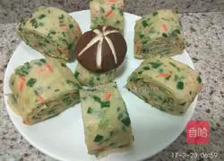 Illustration of how to make chive pancake rolls 15