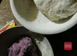 Illustration of how to make purple sweet potato buns 4