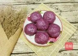 Illustration of how to make purple sweet potato buns 12
