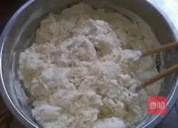 Leave the dough Illustration of how to make green onion soft pancake 2