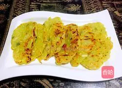 Illustration of how to make zucchini soft pancake 9
