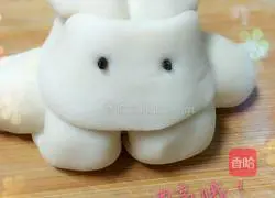 Illustration of how to make little rabbit steamed buns 7