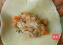 Illustration of how to make mushroom, carrot and pork dumplings 5