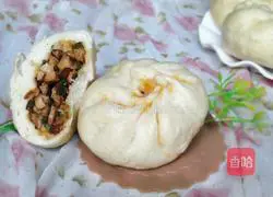 Illustration of how to make braised pork buns with mushrooms 11