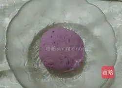 Illustration of how to make glutinous rice and purple potato cakes 3