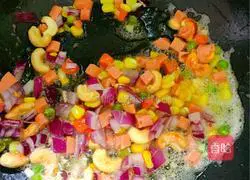 Cashew egg fried rice recipe 8