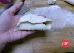 Illustration of how to make white radish, meat and vegetable dumplings 14