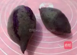 Illustration of how to make crystal purple potato glutinous rice balls 4