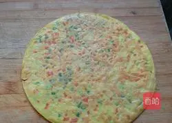 Illustration of how to make three-color egg cake 3