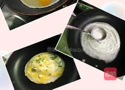 Illustration of how to make egg pancake 5