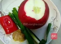 Illustration of making homemade radish cake 1