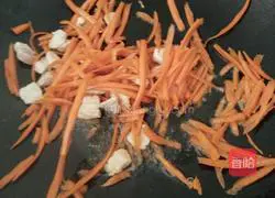 Black Illustration of how to make pepper fried noodles 6