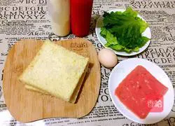 Illustration of how to make homemade sandwiches 1