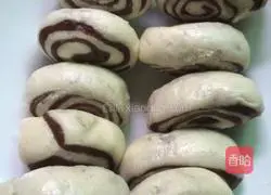 Illustration of how to make two-color steamed buns 8