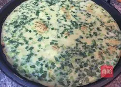 Illustration of how to make leek and egg pancakes (electric pancake mode) 8