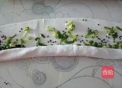 Illustration of how to make green onion cake 8