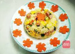 Egg Fried Rice (Colorful Egg Fried Rice) Illustration of how to do it 12