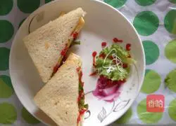 Egg Illustration of how to make a sandwich 8