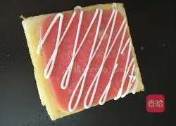 Illustration of how to make ham sandwich 8