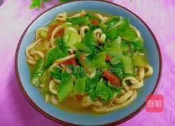 Illustration of how to make cabbage noodles 12