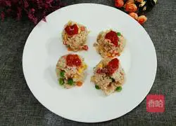 Illustration of how to make egg fried rice 10