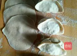 Illustration of how to make leek and shrimp dumplings 6