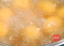 Illustration of how to make sago and sweet potato glutinous rice balls 5