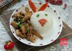 Illustration of how to make braised pork with rice 8