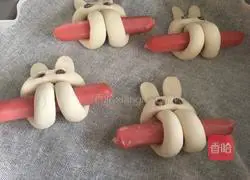Illustration of how to make Rabbit sausage steamed buns (one-time fermentation method) 9