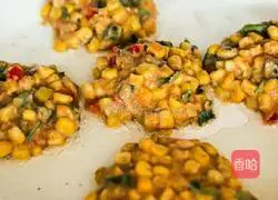 Illustration of how to make sweet corn cakes 3