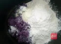 Illustration of how to make purple sweet potato and rose steamed buns 5