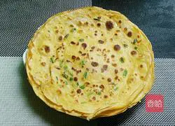 Illustration of how to make green onion egg pancake 11
