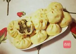 Illustration of how to make chrysanthemum meat buns 10