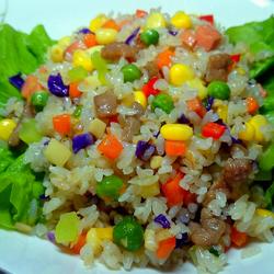 Rainbow fried rice